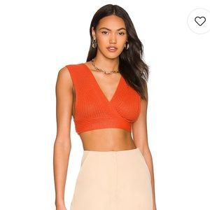 Superdown red knit top from revolve